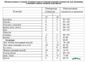 Как правильно и при какой температуре хранить картофель