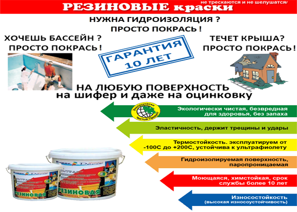 Резиновая краска для дерева, пола, бетона, авто — характеристики, свойства и применение