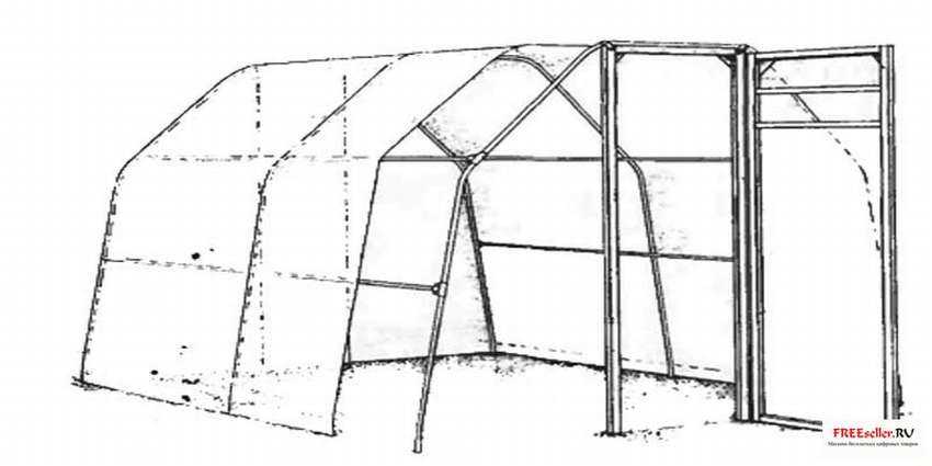 Теплица из пнд трубы своими руками чертежи
