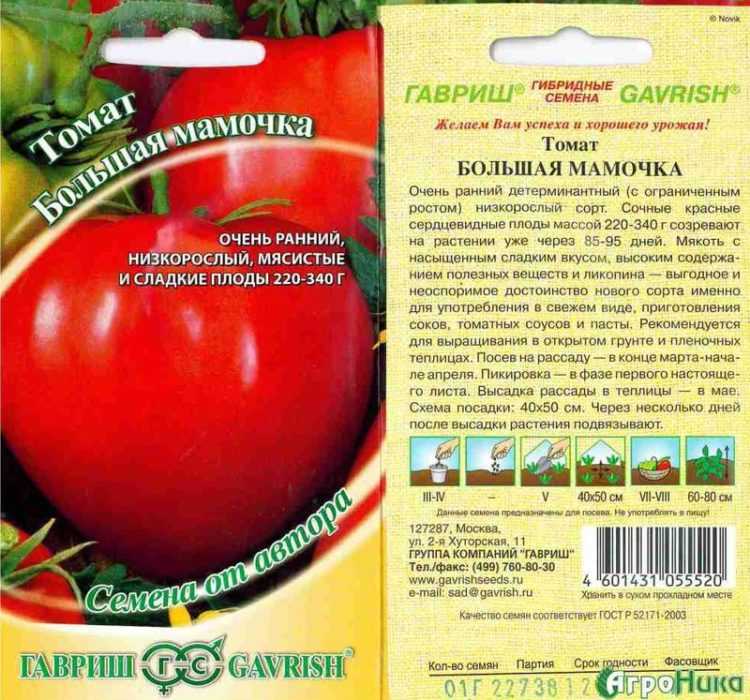 Помидор большая мамочка описание сорта с фото, характеристика, урожайность отзывы кто сажал