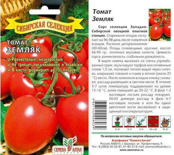 Томаты сибирской селекции для открытого грунта - ранние, низкорослые