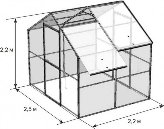 Теплица со съемной крышей своими руками чертежи и фото